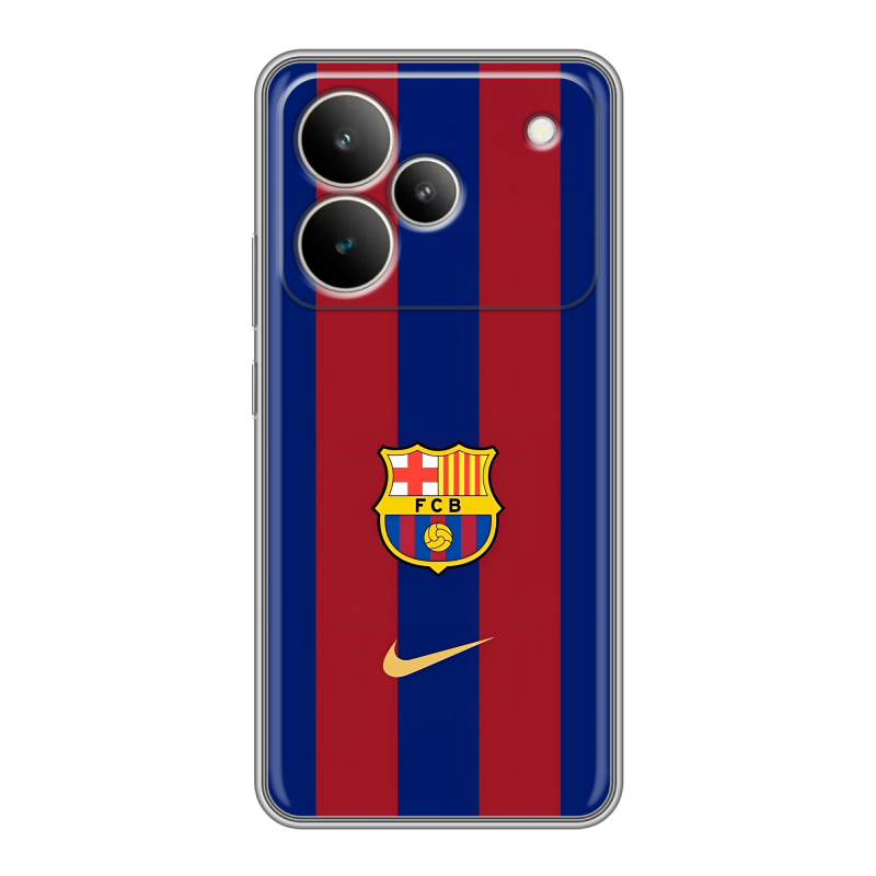 Силиконовый чехол на Realme P4 с принтом Барселона Barcelona Силиконовый чехол на Realme P4 с принтом Барселона Barcelona