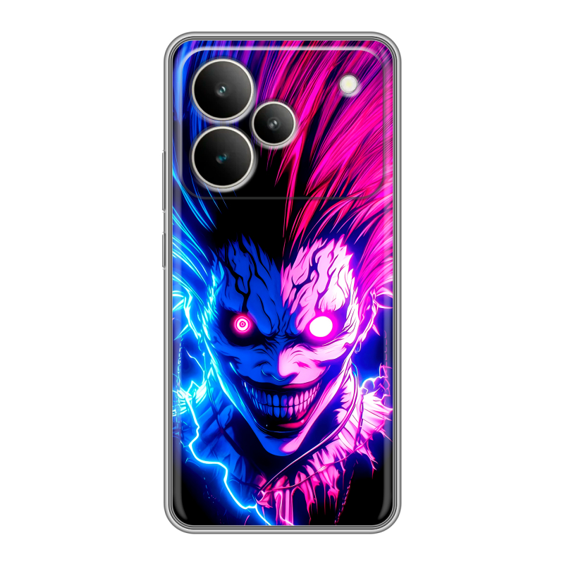 Силиконовый чехол на Realme P4 с принтом Death note Тетрадь смерти Силиконовый чехол на Realme P4 с принтом Death note Тетрадь смерти