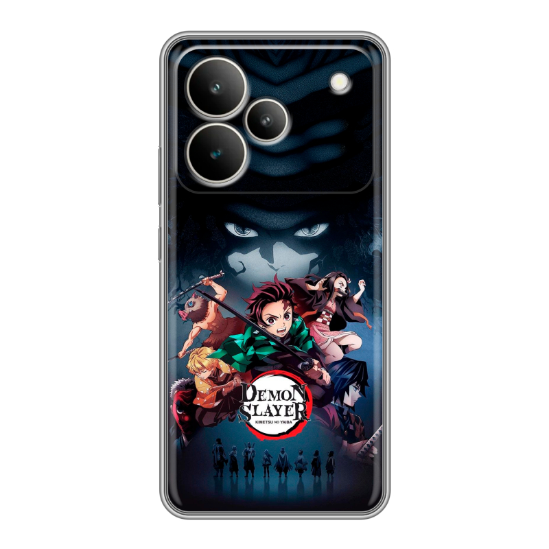 Силиконовый чехол на Realme P4 с принтом Demon Slayer Клинок рассекающий демонов Силиконовый чехол на Realme P4 с принтом Demon Slayer Клинок рассекающий демонов