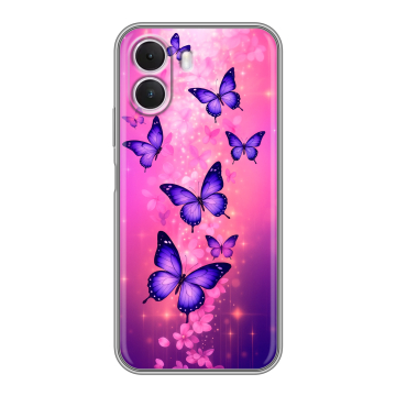 Силиконовый чехол на Realme P4 Lite с принтом Бабочки