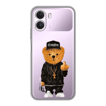 Силиконовый чехол на Realme P4 Lite с принтом Мишка