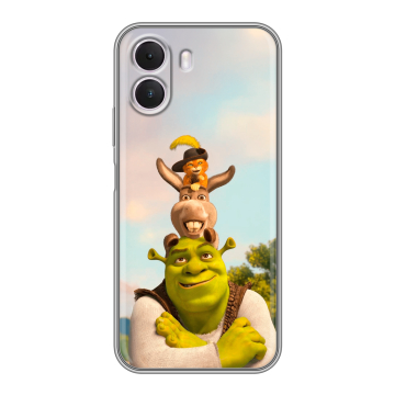 Силиконовый чехол на Realme P4 Lite с принтом Шрек Shrek