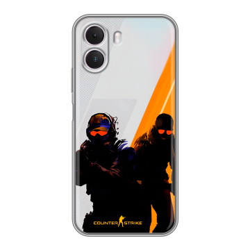 Силиконовый чехол на Realme P4 Lite с принтом Контер страйк Counter strike