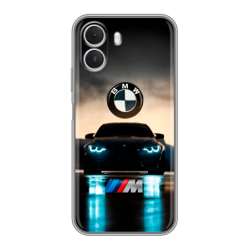 Силиконовый чехол на Realme P4 Lite с принтом БМВ BMW Силиконовый чехол на Realme P4 Lite с принтом БМВ BMW