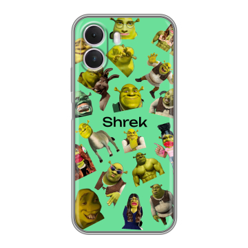 Силиконовый чехол на Realme P4 Lite с принтом Шрек Shrek