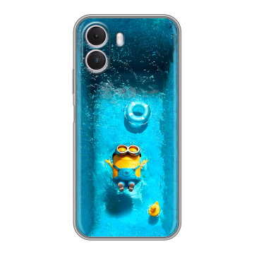 Силиконовый чехол на Realme P4 Lite с принтом Миньоны Силиконовый чехол на Realme P4 Lite с принтом Миньоны