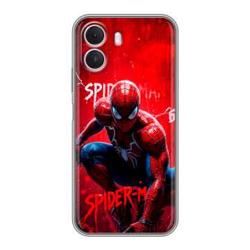 Силиконовый чехол на Realme P4 Lite с принтом Spiderman Человек паук Силиконовый чехол на Realme P4 Lite с принтом Spiderman Человек паук