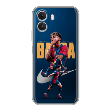 Силиконовый чехол на Realme P4 Lite с принтом Барселона Barca Yamal Силиконовый чехол на Realme P4 Lite с принтом Барселона Barca Yamal
