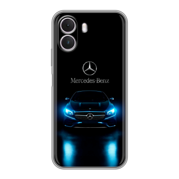 Силиконовый чехол на Realme P4 Lite с принтом Mercedes Мерседес Силиконовый чехол на Realme P4 Lite с принтом Mercedes Мерседес