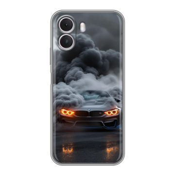 Силиконовый чехол на Realme P4 Lite с принтом BMW БМВ Силиконовый чехол на Realme P4 Lite с принтом BMW БМВ