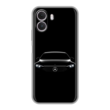 Силиконовый чехол на Realme P4 Lite с принтом Mercedes Мерседес