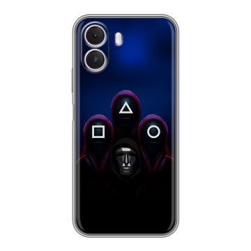 Силиконовый чехол на Realme P4 Lite с принтом Игра Кальмара