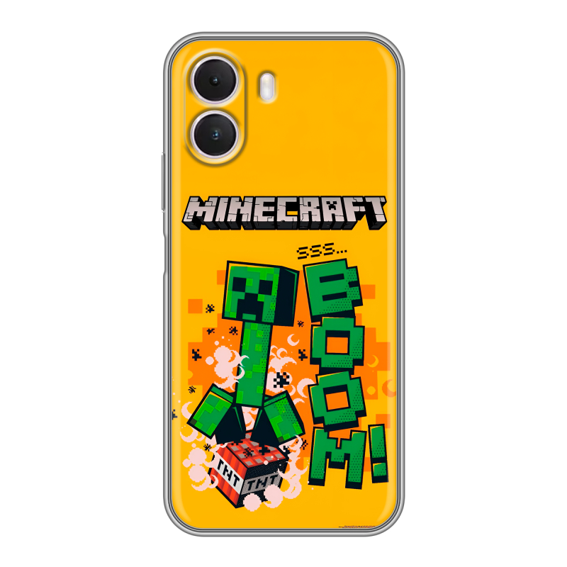 Силиконовый чехол на Realme P4 Lite с принтом Майнкрафт Minecraft Силиконовый чехол на Realme P4 Lite с принтом Майнкрафт Minecraft