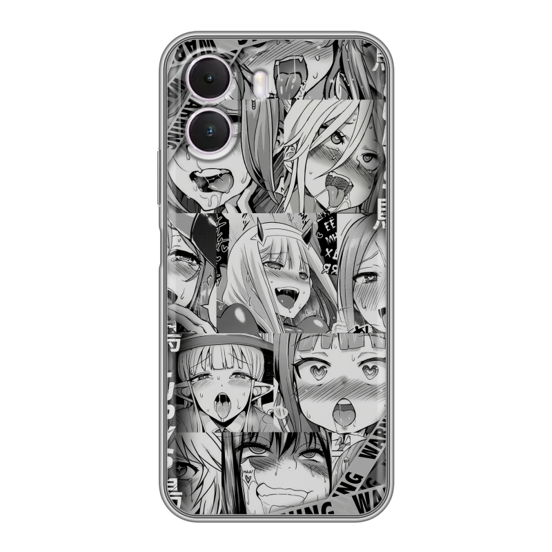 Силиконовый чехол на Realme P4 Lite с принтом Ahegao Ахегао Аниме Силиконовый чехол на Realme P4 Lite с принтом Ahegao Ахегао Аниме