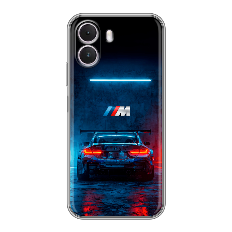 Силиконовый чехол на Realme P4 Lite с принтом BMW БМВ Силиконовый чехол на Realme P4 Lite с принтом BMW БМВ