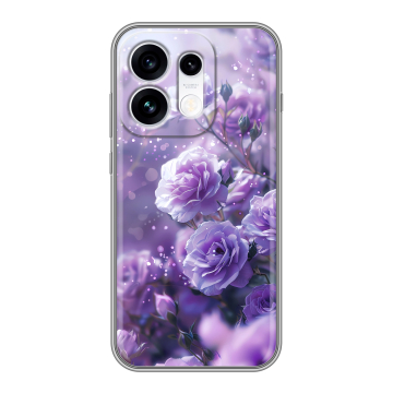 Силиконовый чехол на OPPO Reno16 с принтом Розы цветы