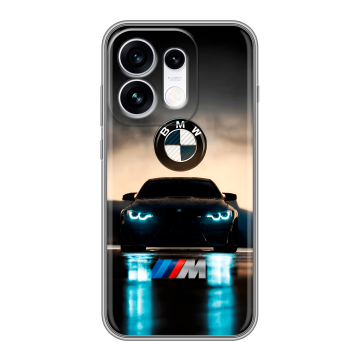 Силиконовый чехол на OPPO Reno16 с принтом БМВ BMW