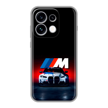 Силиконовый чехол на OPPO Reno16 с принтом БМВ BMW