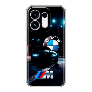 Силиконовый чехол на OPPO Reno16 с принтом БМВ BMW