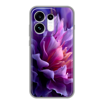 Силиконовый чехол на OPPO Reno16 с принтом женский цветы