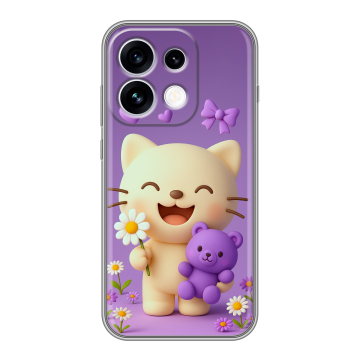 Силиконовый чехол на OPPO Reno16 с принтом для девочек Силиконовый чехол на OPPO Reno16 с принтом для девочек