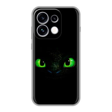 Силиконовый чехол на OPPO Reno16 с принтом Как приручить дракона