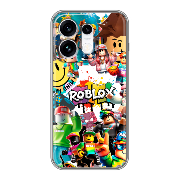 Силиконовый чехол на OPPO Reno16 с принтом Roblox Роблокс