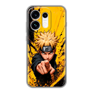 Силиконовый чехол на OPPO Reno16 с принтом Naruto Наруто