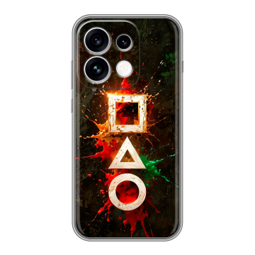 Силиконовый чехол на OPPO Reno16 с принтом Squid Game Игра кальмара Силиконовый чехол на OPPO Reno16 с принтом Squid Game Игра кальмара