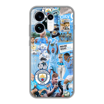 Силиконовый чехол на OPPO Reno16 с принтом Man City Манчестер Сити
