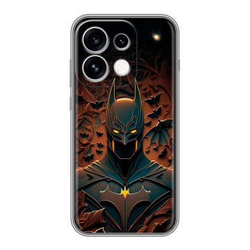 Силиконовый чехол на OPPO Reno16 с принтом Batman Бэтмен