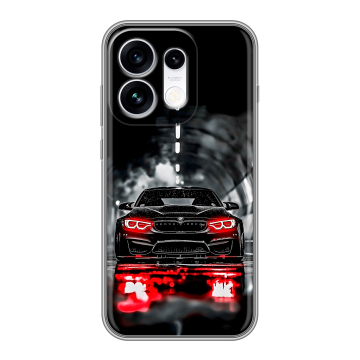 Силиконовый чехол на OPPO Reno16 с принтом BMW БМВ