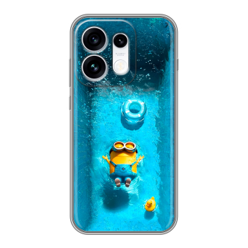 Силиконовый чехол на OPPO Reno16 с принтом Миньоны
