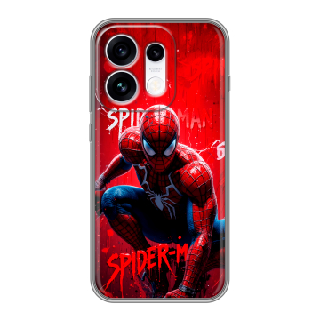 Силиконовый чехол на OPPO Reno16 с принтом Spiderman Человек паук