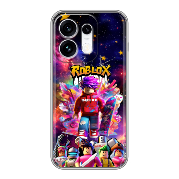Силиконовый чехол на OPPO Reno16 с принтом Roblox Роблокс