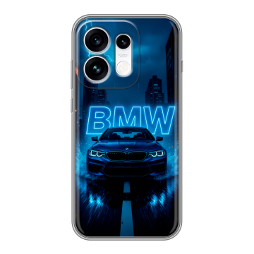 Силиконовый чехол на OPPO Reno16 с принтом BMW БМВ