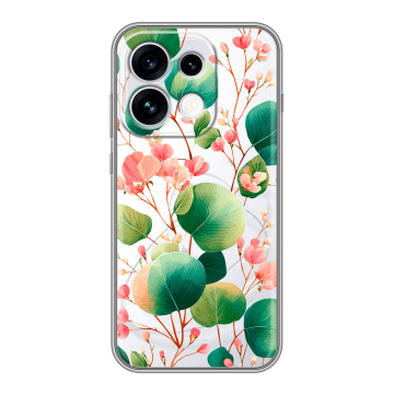 Силиконовый чехол на OPPO Reno16 с принтом женский