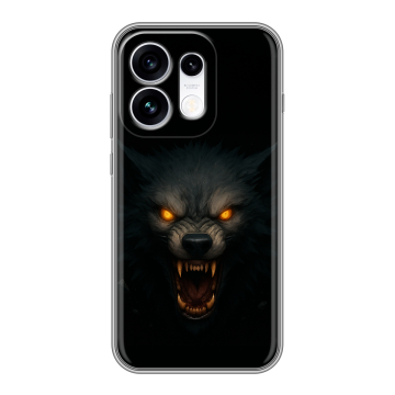 Силиконовый чехол на OPPO Reno16 с принтом Волк