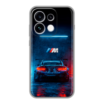 Силиконовый чехол на OPPO Reno16 с принтом BMW БМВ