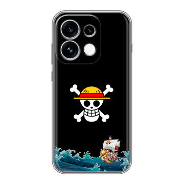 Силиконовый чехол на OPPO Reno16 с принтом One Piece Ван Пис