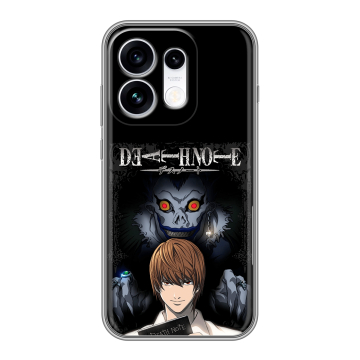 Силиконовый чехол на OPPO Reno16 с принтом Death note Тетрадь смерти