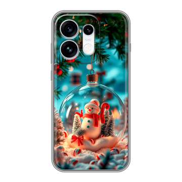 Силиконовый чехол на OPPO Reno16 с принтом Новый год
