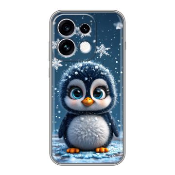 Силиконовый чехол на OPPO Reno16 с принтом Новый год