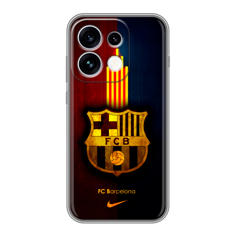 Силиконовый чехол на OPPO Reno16 с принтом Барселона Barcelona Силиконовый чехол на OPPO Reno16 с принтом Барселона Barcelona