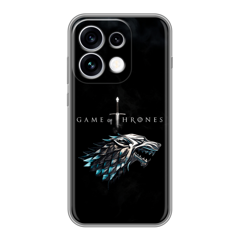 Силиконовый чехол на OPPO Reno16 с принтом Игра Престолов Game Thrones Силиконовый чехол на OPPO Reno16 с принтом Игра Престолов Game Thrones