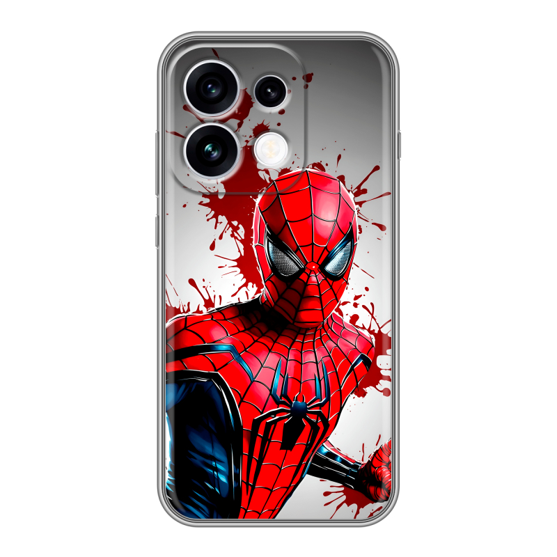 Силиконовый чехол на OPPO Reno16 с принтом Spiderman Человек паук Силиконовый чехол на OPPO Reno16 с принтом Spiderman Человек паук