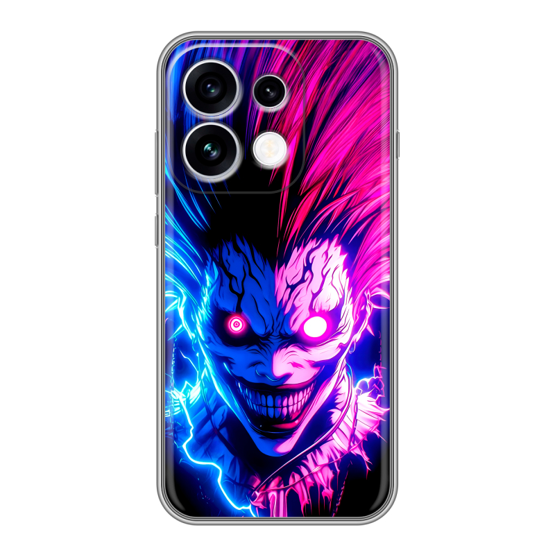 Силиконовый чехол на OPPO Reno16 с принтом Death note Тетрадь смерти Силиконовый чехол на OPPO Reno16 с принтом Death note Тетрадь смерти