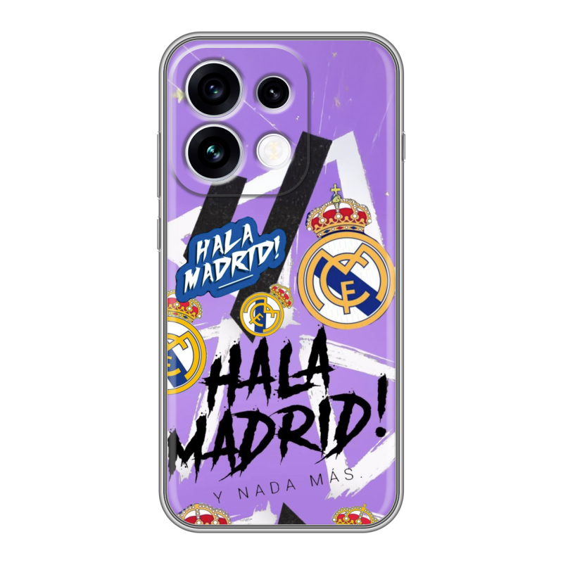 Силиконовый чехол на OPPO Reno16 с принтом Real Madrid Реал Мадрид Силиконовый чехол на OPPO Reno16 с принтом Real Madrid Реал Мадрид