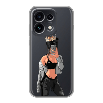 Силиконовый чехол на OPPO Reno 16 Pro 5G с принтом Женские принты Силиконовый чехол на OPPO Reno 16 Pro 5G с принтом Женские принты