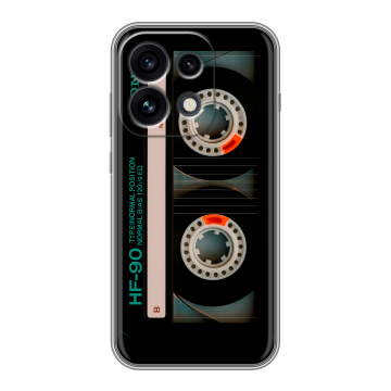 Силиконовый чехол на OPPO Reno 16 Pro с принтом Кассета